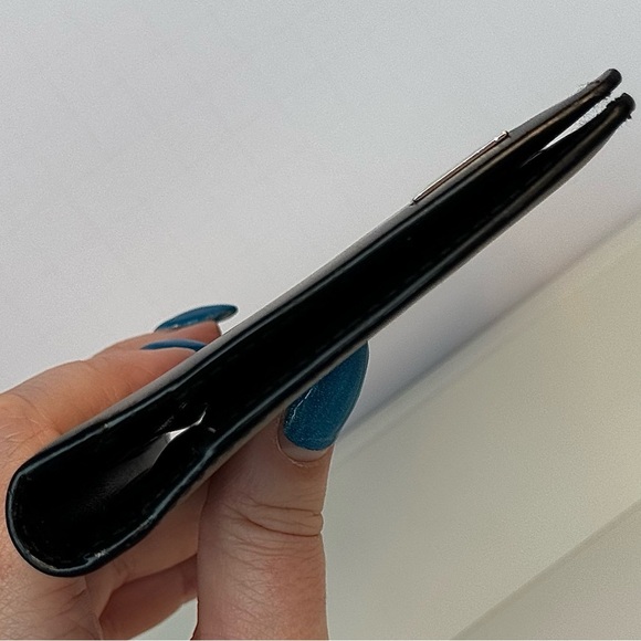 Salvatore Ferragamo Ganchini Leather Dark Brown Long Billfold Wallet - Picture 10 of 13